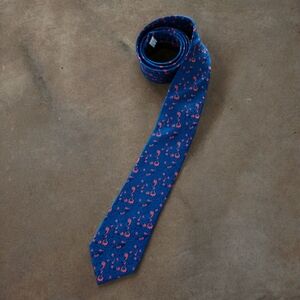 Blue 100% silk tie